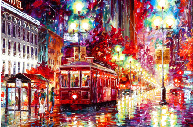 New Orleans Cable Car 2016 Embellished - Louisiana Limited Edition Print by Daniel Wall