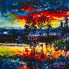 Lake Afternoon AP Embellished Giclee Limited Edition Print by Daniel Wall - 0