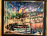Twilight Over Resort Harbor 2008 31x35 Original Painting by Daniel Wall - 2