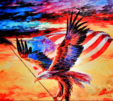 Unwavering Power 2020 - Framed Embellished Giclee Limited Edition Print - Daniel Wall