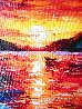 Magnificent Ocean Sunset 2023 Embellished Limited Edition Print by Daniel Wall - 4