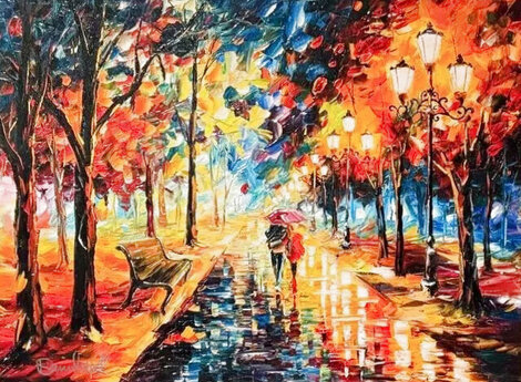 Let's Go 2017 - Fraee Embellished Giclee on Canvas Limited Edition Print - Daniel Wall