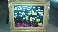 Poppies And Lillies 26x32 Original Painting by Scott Wallis - 1 Poppies And Lillies 26x32 Original Painting by Scott Wallis - 1