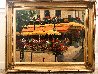Untitled - Parisian Cafe - France 2000 40x50 - Huge Original Painting by Scott Wallis - 1