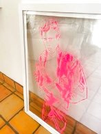 James Dean Rebel Without a Cause Printers -  Acetate 38x38 Original Painting by Andy Warhol - 8