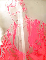 James Dean Rebel Without a Cause Printers -  Acetate 38x38 Original Painting by Andy Warhol - 1