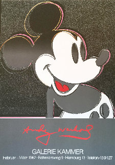 Mickey 1982 Plate Signed Riginal Pop Art Poster Limited Edition Print - Andy Warhol Mickey 1982 Plate Signed Riginal Pop Art Poster Limited Edition Print - Andy Warhol