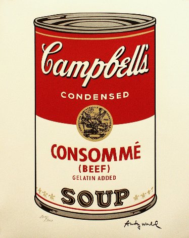 Soup Can - Consommé Poster Limited Edition Print - Andy Warhol