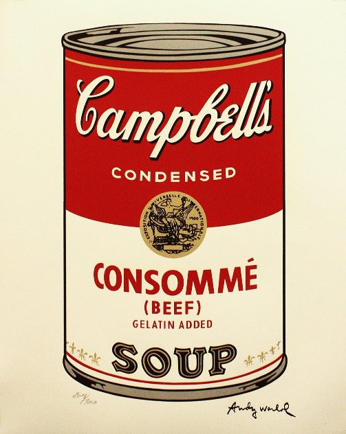 Soup Can - Consommé Poster Limited Edition Print by Andy Warhol