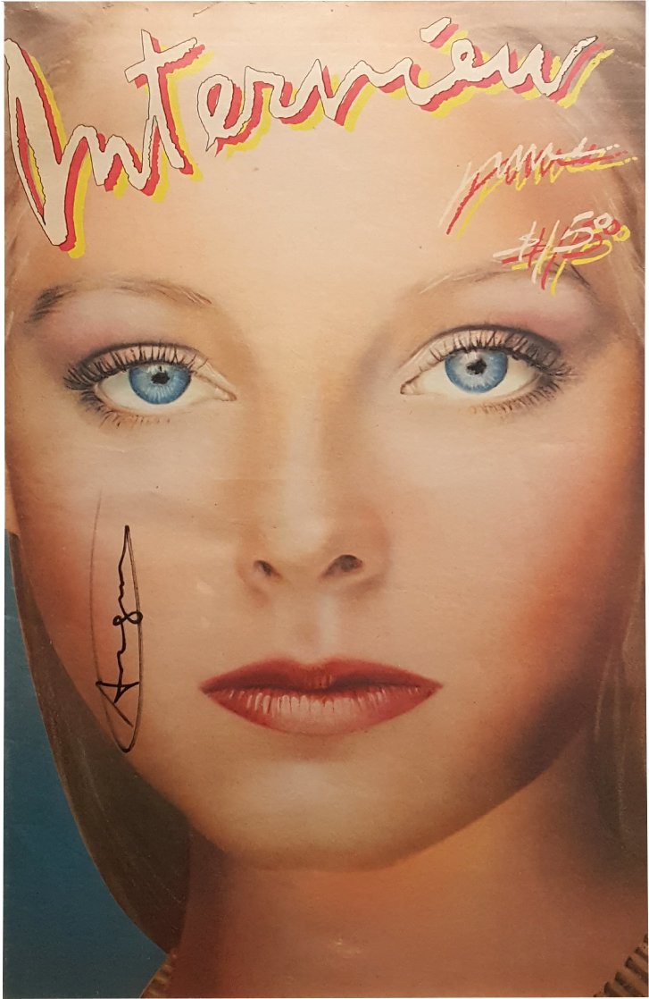 Interview Magazine (Jodie Foster Cover) HS 1980 Limited Edition Print by Andy Warhol Interview Magazine (Jodie Foster Cover) HS 1980 Limited Edition Print by Andy Warhol