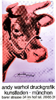 Cow Wallpaper (Purple) Exhibition Poster HS 1983 Limited Edition Print - Andy Warhol Cow Wallpaper (Purple) Exhibition Poster HS 1983 Limited Edition Print - Andy Warhol
