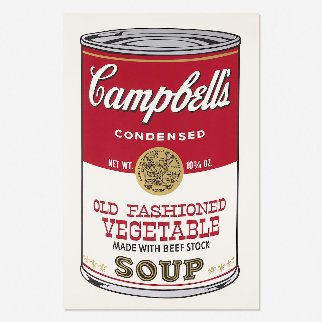 Campbell's Soup II, Old Fashioned Vegetable FS II 54 1969 Limited Edition Print - Andy Warhol Campbell's Soup II, Old Fashioned Vegetable FS II 54 1969 Limited Edition Print - Andy Warhol