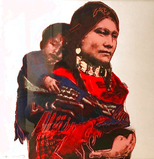 Cowboys And Indians: Mother And Child TP 1986 FS II.383 Limited Edition Print - Andy Warhol Cowboys And Indians: Mother And Child TP 1986 FS II.383 Limited Edition Print - Andy Warhol