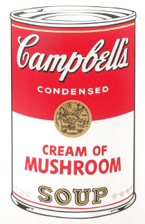 Campbell's Soup (Cream of Mushroom) Poster HS 1980s Limited Edition Print - Andy Warhol Campbell's Soup (Cream of Mushroom) Poster HS 1980s Limited Edition Print - Andy Warhol