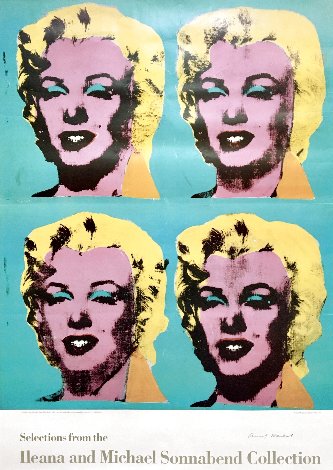 Four Marilyns Poster 1985 HS Limited Edition Print - Andy Warhol
