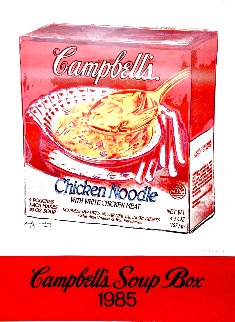 Campbell's Soup Box 1985 Hand Signed Poster Limited Edition Print - Andy Warhol Campbell's Soup Box 1985 Hand Signed Poster Limited Edition Print - Andy Warhol