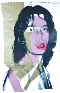 Mick Jagger Poster Limited Edition Print - Andy Warhol Mick Jagger Poster Limited Edition Print - Andy Warhol