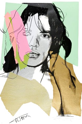 Mick Jagger FS 11.140 1975 HS - Huge HS by Mick Limited Edition Print - Andy Warhol