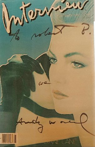 Interview Magazine Diane Lane Cover Nov. 1984 Issue, HS Limited Edition Print - Andy Warhol