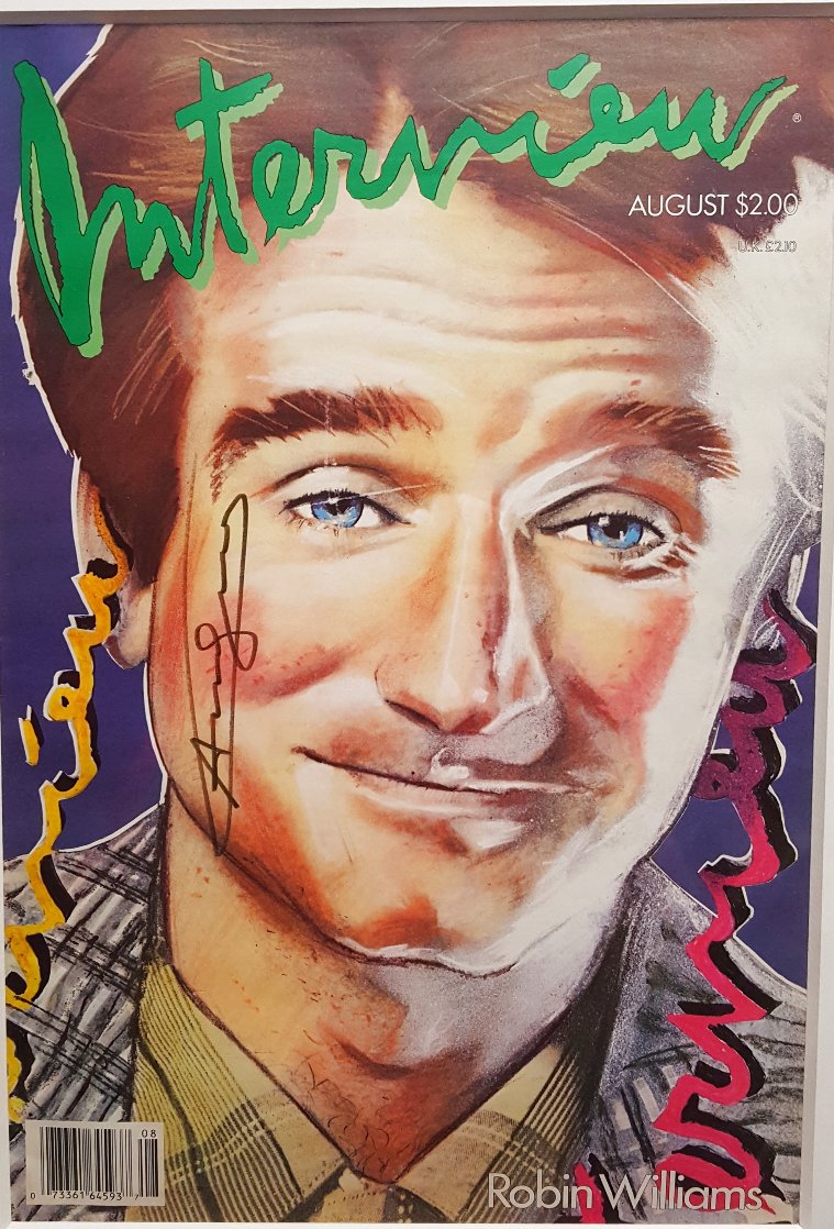 Andy Warhol's Interview Magazine (Robin Williams Cover) 1986 Limited Edition Print by Andy Warhol
