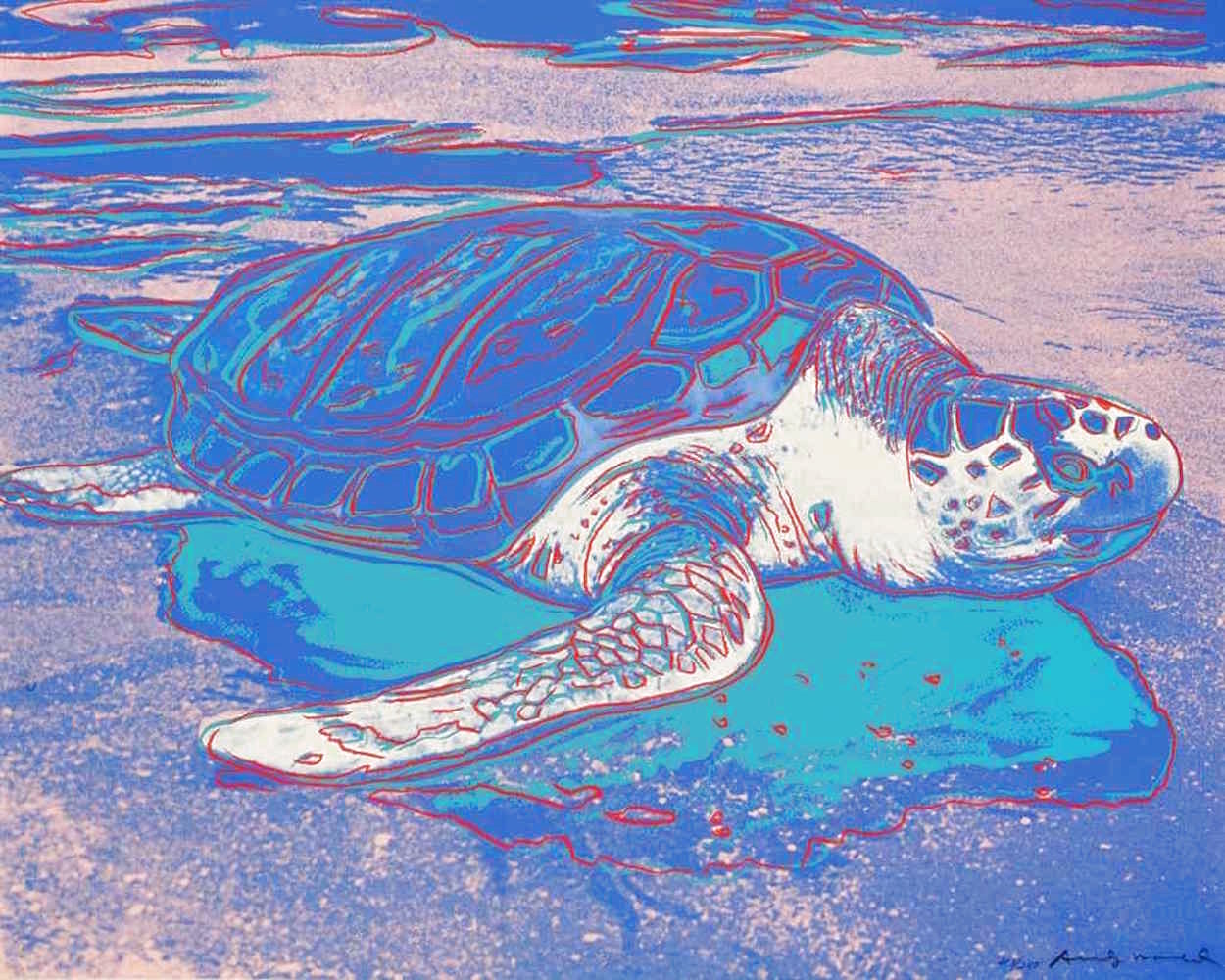 Sea Turtle, FS Ii.360 1985 Limited Edition Print by Andy Warhol Sea Turtle, FS Ii.360 1985 Limited Edition Print by Andy Warhol