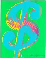 $ Dollar Sign, FS Ii.277 Embellished 1982 Limited Edition Print by Andy Warhol - 0