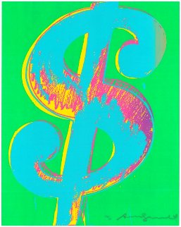 $ Dollar Sign, FS Ii.277 Embellished 1982 Limited Edition Print - Andy Warhol