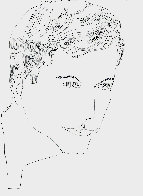 Portrait of a Young Man 1950 Drawing 17x14 Works on Paper (not prints) by Andy Warhol - 0