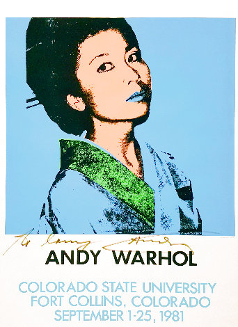 Colorado State University Exhibition Poster 1981 HS Limited Edition Print - Andy Warhol