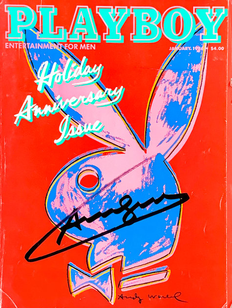 Holiday Anniversary Edition Playboy Magazine 1986 HS Limited Edition Print by Andy Warhol