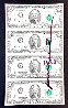 Bureau of Engraving and Printing: Uncut Bank 2$ Note Sheet of 4 1976 HS Other by Andy Warhol - 1