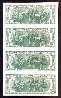 Bureau of Engraving and Printing: Uncut Bank 2$ Note Sheet of 4 1976 HS Other by Andy Warhol - 5