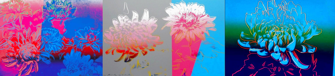 Kiku Suite of 3 1983 HS Limited Edition Print by Andy Warhol