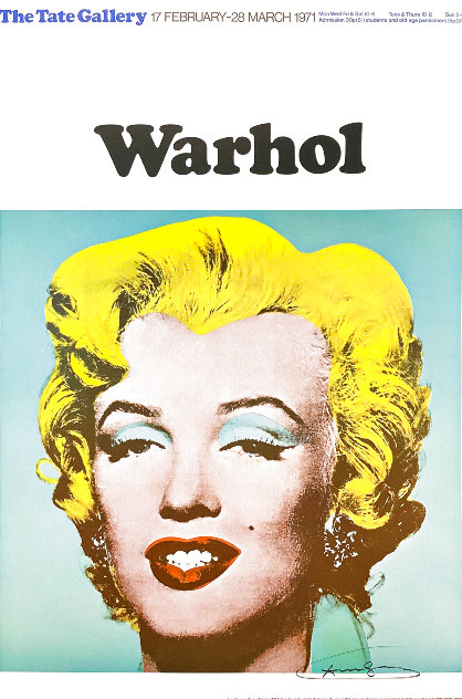 Tate Gallery Marilyn Monroe Exhibition Poster 1971 HS Limited Edition Print by Andy Warhol