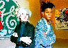 Jean Michel Basquiat and Andy Warhol At the Tony Shafrazi Gallery HS Photography by Andy Warhol - 3