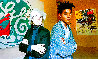 Jean Michel Basquiat and Andy Warhol At the Tony Shafrazi Gallery HS Photography by Andy Warhol - 0