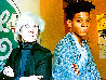 Jean Michel Basquiat and Andy Warhol At the Tony Shafrazi Gallery HS Photography by Andy Warhol - 4
