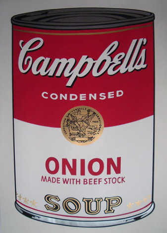 Campbells Soup: Onion Soup Can II.47 Limited Edition Print - Andy Warhol