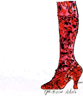 Gee, Merrie Shoes (Red) 1956 Embellished Limited Edition Print - Andy Warhol