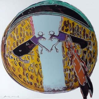 Cowboys: Plains Indian Shield FS II.382 1986 Limited Edition Print - Andy Warhol Cowboys: Plains Indian Shield FS II.382 1986 Limited Edition Print - Andy Warhol