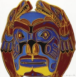 Cowboys: Northwest Coast Mask FS Ii.380 1986 Limited Edition Print - Andy Warhol Cowboys: Northwest Coast Mask FS Ii.380 1986 Limited Edition Print - Andy Warhol
