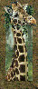 Curious Giraffe I And II   2005, Original Oils on Canvas, 46”x20” Original Painting by Val Warner - 1
