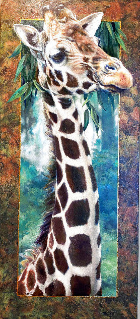 Curious Giraffe No. 1 AP Huge Limited Edition Print by Val Warner