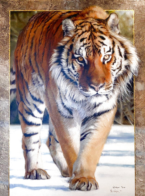 Siberian Fire AP Embellished Limited Edition Print by Val Warner