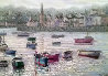 Crowded Cove 1990 30x42 Original Painting by Hal Warnick - 0