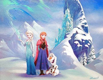 Untitled Painting 2014 30x34 Frozen Disney   Original Painting - Jim Warren