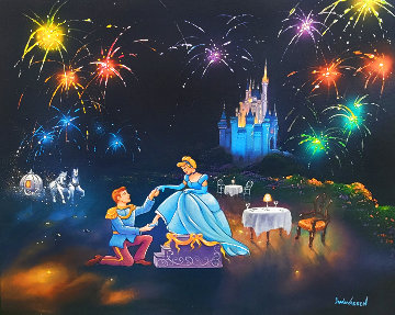 Proposal of Cinderella 2014 30x34 Disney  Original Painting - Jim Warren