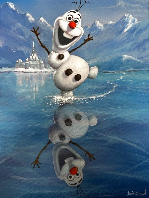 Reflections of Olaf 2014 33x28 Original Painting by Jim Warren