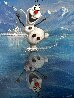 Reflections of Olaf 2014 33x28 - Disney Original Painting by Jim Warren - 0