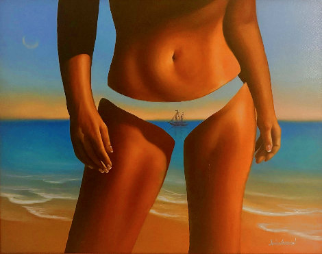 Sea-Thru Bikini 25x21 Original Painting - Jim Warren